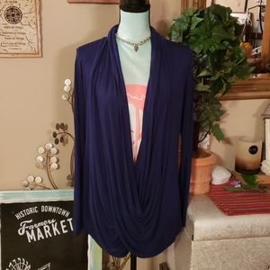 Free to Live Blue Blouse Size Large